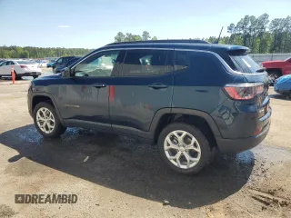 2024 Jeep Compass Latitude with VIN 3C4NJDBN4RT175595, listed as a Copart auction lot 49014975 with 12,022 mi miles and Clean Title. Bid and sale history available at carsss.com. Image 2.
