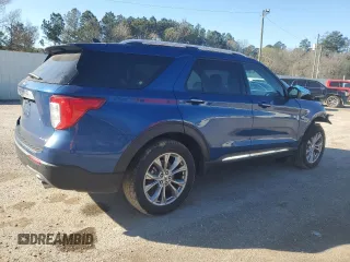 2023 Ford Explorer Limited with VIN 1FMSK8FH5PGA57662, listed as a Copart auction lot 45501215 with 58,271 mi miles and Salvage Title. Bid and sale history available at carsss.com. Image 3.