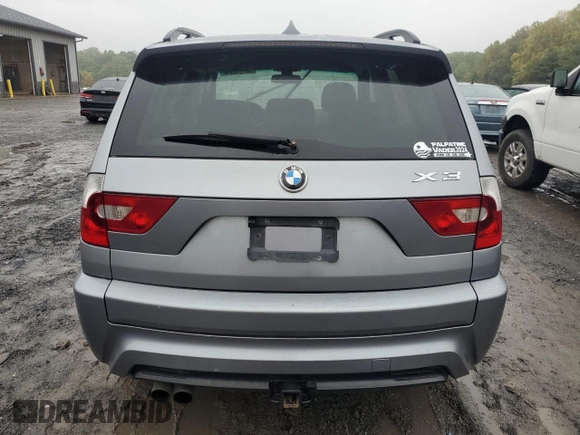 2006 BMW X3 3.0i with VIN WBXPA93416WD28957, listed as a Copart auction lot 72777224 with 214,772 mi miles and Salvage Title. Bid and sale history available at carsss.com. Image 6.