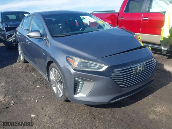 2018 Hyundai Ioniq Hybrid Limited with VIN KMHC05LC0JU083970, listed as a IAAI auction lot 40954180 with 110,408 mi miles. Bid and sale history available at carsss.com. Image 1.