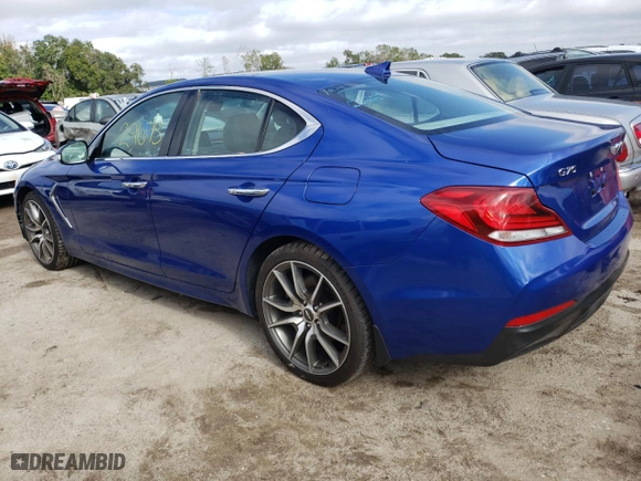 2019 Genesis G70 2.0T Advanced with VIN KMTG44LA1KU022519, listed as a Copart auction lot 72621702 with 29,673 mi miles. Bid and sale history available at carsss.com. Image 2.
