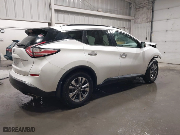 2015 Nissan Murano SL with VIN 5N1AZ2MH6FN232146, listed as a IAAI auction lot 41744239 with 157,721 mi miles. Bid and sale history available at carsss.com. Image 4.