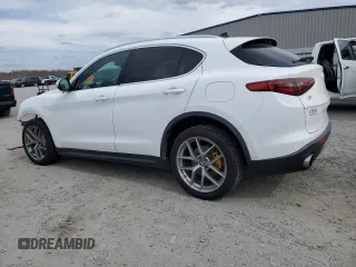 2018 Alfa Romeo Stelvio Ti with VIN ZASFAKBN8J7C03908, listed as a Copart auction lot 47468815 with 62,584 mi miles and Salvage Title. Bid and sale history available at carsss.com. Image 2.