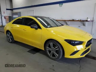 2020 Mercedes-Benz CLA 250 with VIN WDD5J4GB6LN059245, listed as a Copart auction lot 53980555 with 53,927 mi miles and Salvage Title. Bid and sale history available at DreamBid. Image 4.