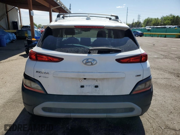 2023 Hyundai Kona SEL с VIN KM8K3CAB7PU929571, выставлен на аукционе Copart как лот 58077185 с пробегом 22 625 миль миль и Списание • Salvage title. История ставок и продаж доступна на DreamBid. Изображение 6.