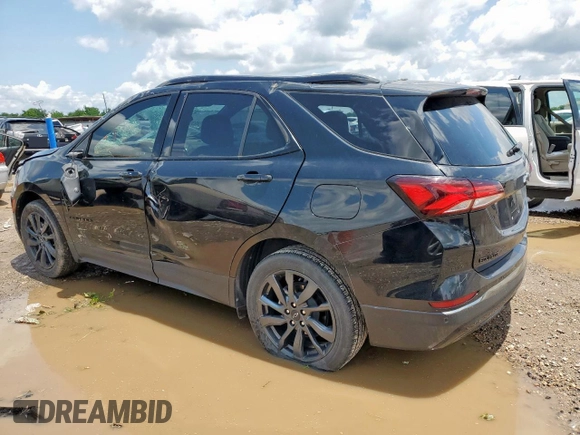 2023 Chevrolet Equinox RS with VIN 3GNAXMEG4PL230724, listed as a Copart auction lot 58936695 with 31,984 mi miles and Salvage title. Bid and sale history available at DreamBid. Image 2.