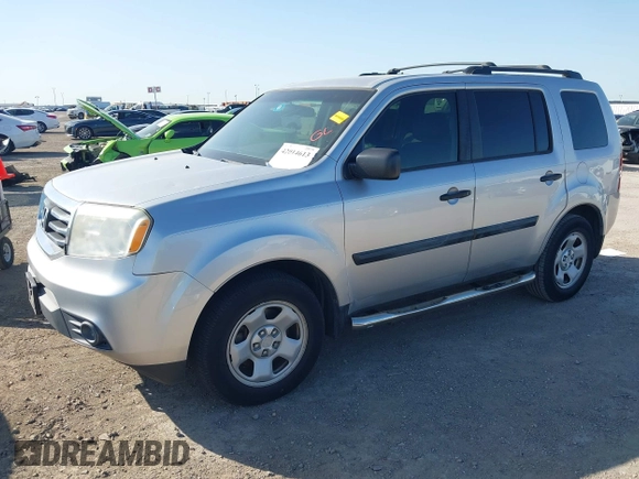 2013 Honda Pilot LX with VIN 5FNYF3H25DB014878, listed as a IAAI auction lot 42014613 with 169,292 mi miles and . Bid and sale history available at DreamBid. Image 2.