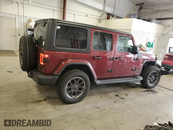 2021 Jeep Wrangler Unlimited Willys with VIN 1C4HJXDN9MW680787, listed as a Copart auction lot 53490605 with 65,122 mi miles and Salvage Title. Bid and sale history available at DreamBid. Image 3.