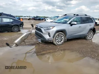 2025 Toyota RAV4 XLE Premium with VIN 2T3A1RFV6SC501208, listed as a Copart auction lot 58130915 with 5,196 mi miles and Salvage title. Bid and sale history available at DreamBid. Image 1.