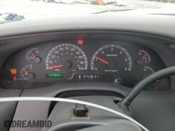 2002 Ford F-150 XL with VIN 1FTRF17W72NA42127, listed as a Copart auction lot 45278395 with 103,866 mi miles and Salvage Title. Bid and sale history available at carsss.com. Image 9.