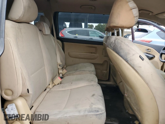 2016 Kia Sedona LX with VIN KNDMB5C17G6088744, listed as a Copart auction lot 43519815 with 130,727 mi miles and Clean Title. Bid and sale history available at carsss.com. Image 10.
