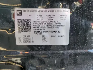 2024 Chevrolet Blazer LT with VIN 3GNKBJR44RS195421, listed as a Copart auction lot 88692715 with 12,113 mi miles and Salvage title. Bid and sale history available at DreamBid. Image 13.