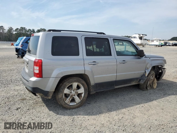 2017 Jeep Patriot Latitude with VIN 1C4NJPFB2HD102814, listed as a Copart auction lot 48924295 with 166,106 mi miles and Salvage Title. Bid and sale history available at DreamBid. Image 3.