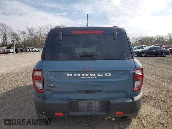 2023 Ford Bronco Sport Outer Banks with VIN 3FMCR9C69PRE09160, listed as a Copart auction lot 52485115 with 38,032 mi miles and Salvage title. Bid and sale history available at DreamBid. Image 6.