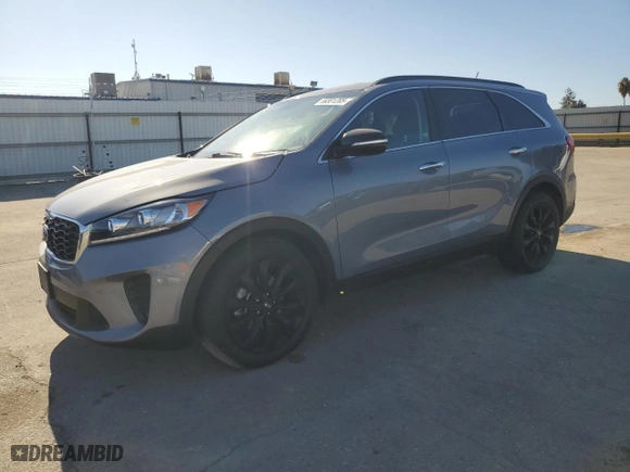2019 Kia Sorento LX V6 with VIN 5XYPG4A53KG604862, listed as a Copart auction lot 89301205 with 54,974 mi miles and Salvage Title. Bid and sale history available at carsss.com. Image 1.