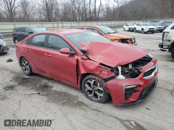 2021 Kia Forte LXS with VIN 3KPF24AD8ME411544, listed as a Copart auction lot 47969975 with 40,040 mi miles and Salvage Title. Bid and sale history available at carsss.com. Image 4.