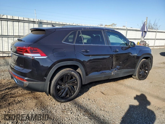 2023 Volkswagen Atlas SE with VIN 1V2KE2CA2PC206051, listed as a Copart auction lot 77347584 with 19,297 mi miles and Salvage title. Bid and sale history available at DreamBid. Image 3.