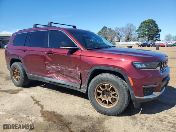 2022 Jeep Grand Cherokee L Limited with VIN 1C4RJKBG3N8519093, listed as a Copart auction lot 46531535 with 57,721 mi miles and Salvage Title. Bid and sale history available at carsss.com. Image 4.