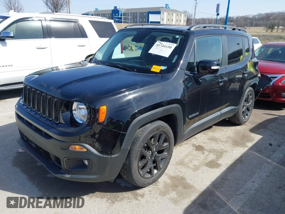 2017 Jeep Renegade Latitude with VIN ZACCJABB8HPF19043, listed as a IAAI auction lot 41741650 with 155,260 mi miles and . Bid and sale history available at DreamBid. Image 2.
