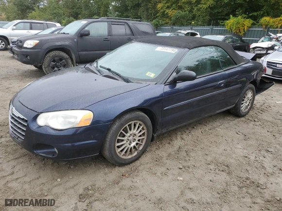 2004 Chrysler Sebring LXi with VIN 1C3EL55R14N177834, listed as a Copart auction lot 73147794 with 147,586 mi miles and Salvage Title. Bid and sale history available at carsss.com. Image 1.