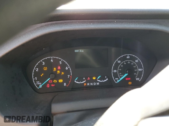 2024 Ford Transit Cargo with VIN 1FTBR1Y85RKA71078, listed as a Copart auction lot 53077775 with 6,991 mi miles and Clean Title. Bid and sale history available at DreamBid. Image 9.