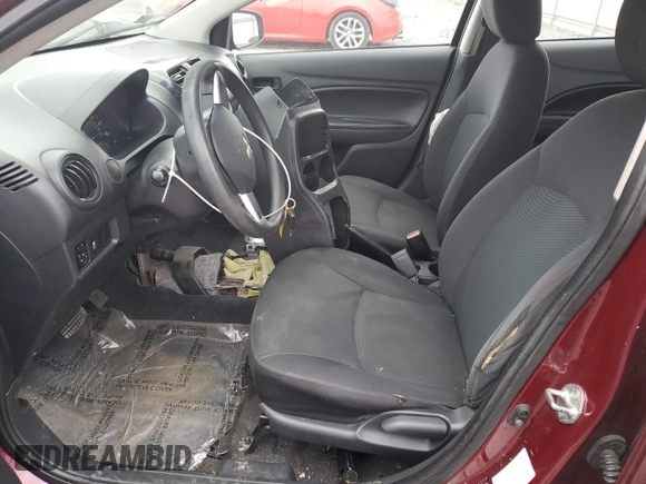 2017 Mitsubishi Mirage ES with VIN ML32F3FJ1HHF13902, listed as a Copart auction lot 84764884 with 107,235 mi miles and Salvage title. Bid and sale history available at DreamBid. Image 7.