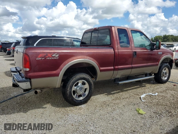 2005 Ford Super Duty F-250 XL with VIN 1FTSX21545EA06954, listed as a Copart auction lot 73829564 with 217,314 mi miles and Salvage Title. Bid and sale history available at carsss.com. Image 3.
