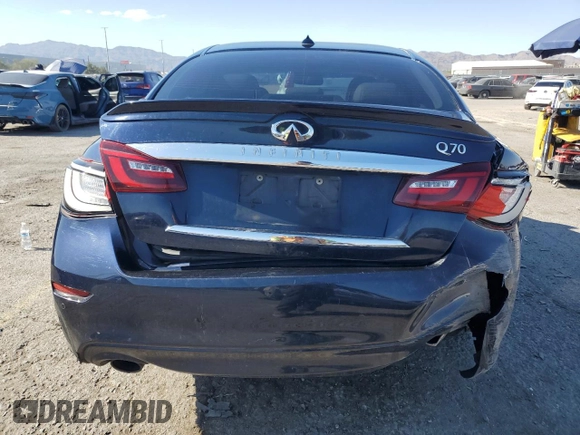 2016 Infiniti Q70 with VIN JN1BY1AP6GM220512, listed as a Copart auction lot 59299085 with 156,087 mi miles and Salvage title. Bid and sale history available at DreamBid. Image 6.