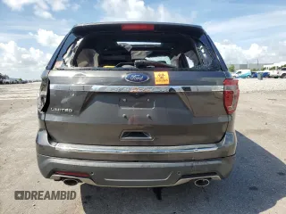 2018 Ford Explorer Limited with VIN 1FM5K7F89JGB15710, listed as a Copart auction lot 63499065 with 65,419 mi miles and Salvage title. Bid and sale history available at DreamBid. Image 6.