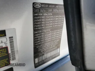 2016 Land Rover Range Rover Sport SE с VIN SALWG2PF5GA589698, выставлен на аукционе Copart как лот 57179395 с пробегом 43 527 миль миль и Списание • Salvage title. История ставок и продаж доступна на DreamBid. Изображение 13.