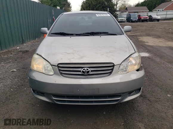 2003 Toyota Corolla CE with VIN 2T1BR32EX3C002101, listed as a Copart auction lot 51678735 with 168,201 mi miles and Salvage Title. Bid and sale history available at DreamBid. Image 5.