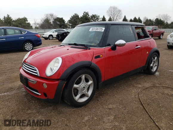 2005 MINI Hardtop с VIN WMWRC33435TC57559, выставлен на аукционе Copart как лот 53130725 с пробегом 163 438 миль миль и Списание • Salvage title. История ставок и продаж доступна на DreamBid. Изображение 1.