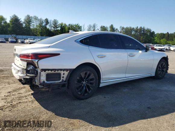 2018 Lexus LS 500 z VIN JTHC51FF5J5005150, wystawiony jako Copart lot #56736095 z przebiegiem 96 695 mil mil oraz Szkoda całkowita • Salvage title. Historia ofert i sprzedaży dostępna na DreamBid. Obrazek 3.