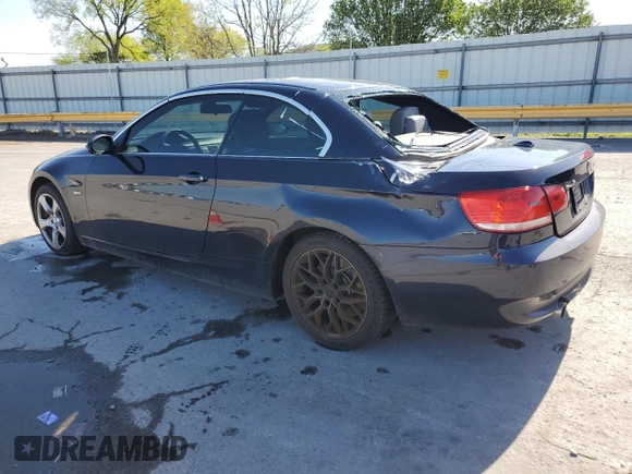 2007 BMW 3 Series 335i with VIN WBAWL73507PX50840, listed as a Copart auction lot 53001555 with 110,922 mi miles and Salvage title. Bid and sale history available at DreamBid. Image 2.