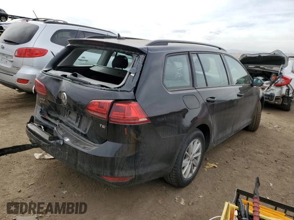 2017 Volkswagen Golf SportWagen S with VIN 3VWC17AU4HM510099, listed as a Copart auction lot 46581174 with 46,344 mi miles. Bid and sale history available at carsss.com. Image 3.