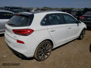 2018 Hyundai Elantra GT Sport with VIN KMHH55LC7JU082080, listed as a Copart auction lot 68723884 with 38,867 mi miles and Salvage Title. Bid and sale history available at carsss.com. Image 3.