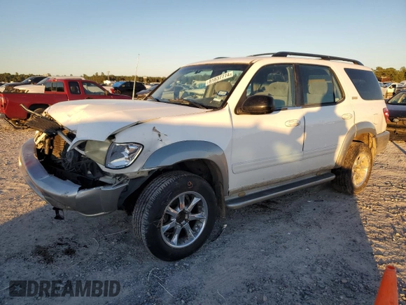 2003 Toyota Sequoia SR5 with VIN 5TDZT34A03S142885, listed as a Copart auction lot 81837774 with 194,352 mi miles and Salvage Title. Bid and sale history available at DreamBid. Image 1.