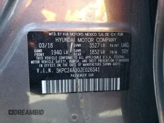 2018 Hyundai Accent SEL with VIN 3KPC24A30JE026341, listed as a Copart auction lot 60040243 with 106,056 mi miles. Bid and sale history available at carsss.com. Image 12.