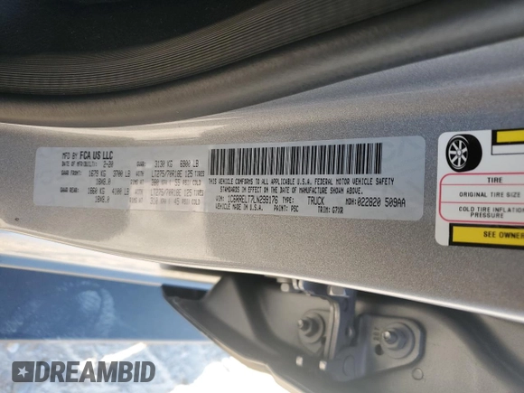 2020 Ram 1500 Rebel with VIN 1C6RRELT7LN299176, listed as a Copart auction lot 76778334 with 70,059 mi miles and Salvage title. Bid and sale history available at DreamBid. Image 14.