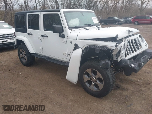 2017 Jeep Wrangler Unlimited 75th Anniversary z VIN 1C4BJWEG9HL684152, wystawiony jako IAAI lot #41880074 z przebiegiem 91 847 mil mil oraz . Historia ofert i sprzedaży dostępna na DreamBid. Obrazek 1.