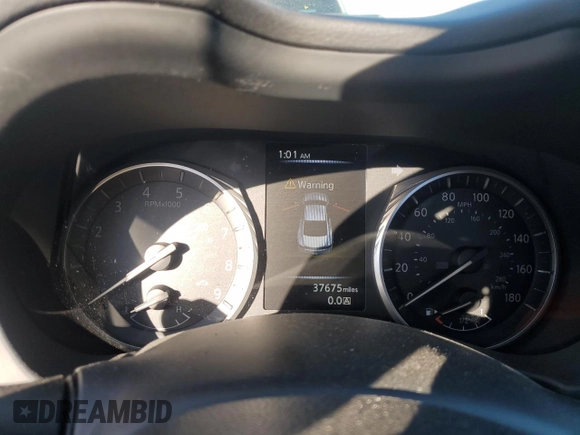 2021 Infiniti Q60 Red Sport 400 with VIN JN1FV7LK1MM530447, listed as a Copart auction lot 47281115 with 37,675 mi miles and Salvage title. Bid and sale history available at DreamBid. Image 9.