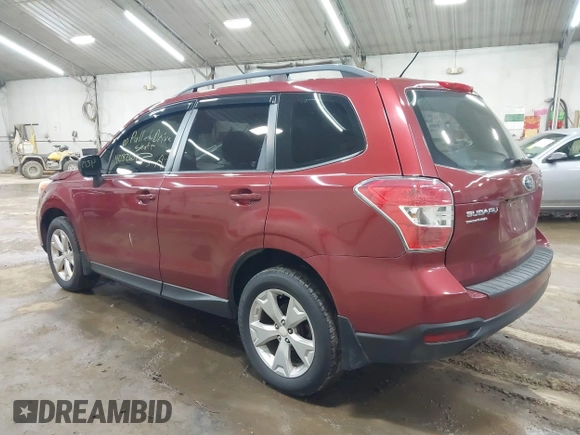 2015 Subaru Forester 2.5i with VIN JF2SJABC6FH558739, listed as a IAAI auction lot 42182607 with 90,263 mi miles and . Bid and sale history available at DreamBid. Image 3.