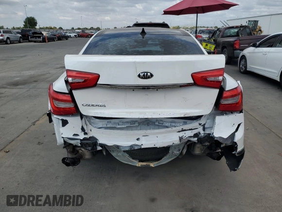 2015 Kia Cadenza Premium with VIN KNALN4D70F5174883, listed as a Copart auction lot 71745964 with 0 mi miles and Salvage Title. Bid and sale history available at carsss.com. Image 6.