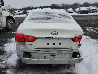 2016 Infiniti Q50 Premium with VIN JN1CV7AR5GM253082, listed as a Copart auction lot 43838735 with Not Provided miles and Salvage Title. Bid and sale history available at DreamBid. Image 6.