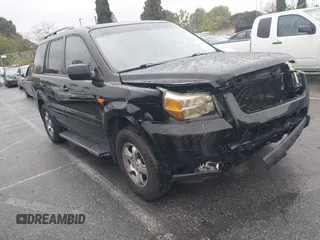 2007 Honda Pilot EX-L with VIN 2HKYF18557H500711, listed as a IAAI auction lot 41794731 with 168,553 mi miles. Bid and sale history available at carsss.com. Image 1.
