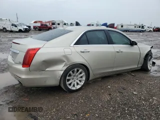 2014 Cadillac CTS Luxury RWD with VIN 1G6AR5S35E0170749, listed as a Copart auction lot 50735645 with 105,638 mi miles and Salvage Title. Bid and sale history available at DreamBid. Image 3.