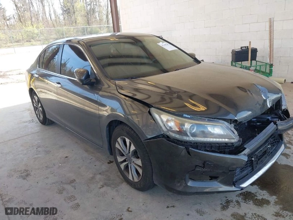 2014 Honda Accord Sedan LX with VIN 1HGCR2F38EA092218, listed as a IAAI auction lot 41969474 with 145,913 mi miles. Bid and sale history available at carsss.com. Image 1.