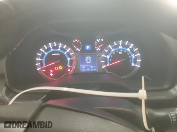 2016 Toyota 4Runner Limited with VIN JTEBU5JR4G5366589, listed as a Copart auction lot 54075565 with 79,423 mi miles and Salvage Title. Bid and sale history available at DreamBid. Image 9.