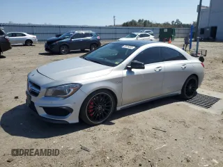 2014 Mercedes-Benz CLA 45 AMG with VIN WDDSJ5CB8EN122458, listed as a Copart auction lot 50528055 with 74,961 mi miles and Salvage title. Bid and sale history available at DreamBid. Image 1.