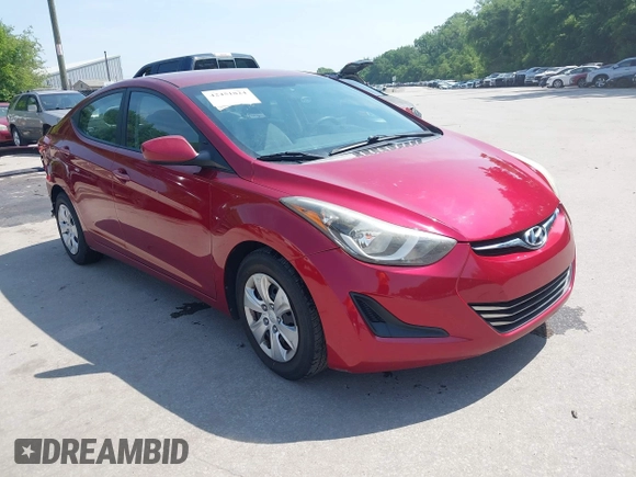 2016 Hyundai Elantra SE with VIN 5NPDH4AE9GH711804, listed as a IAAI auction lot 42451824 with 124,650 mi miles and . Bid and sale history available at DreamBid. Image 1.